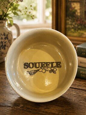 Vintage Pearsons of Chesterfield Stoneware Souffle Dish Made in England